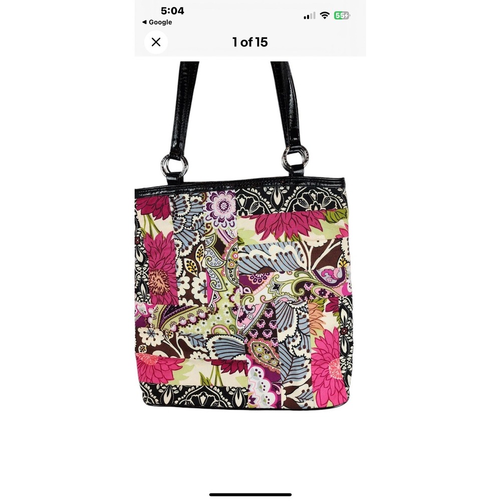 VERA‎ BRADLEY Medley Tote  Cotton Patchwork Limited Edition Rare Granny Chic